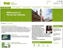 Tablet Screenshot of mainburg.de